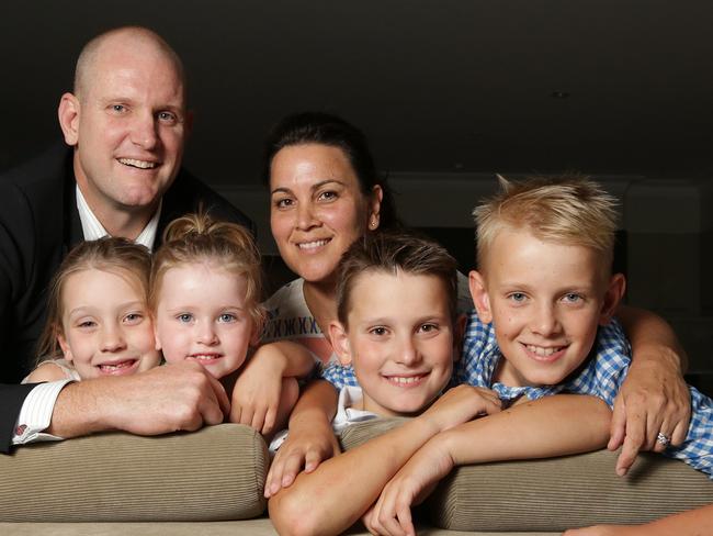 Happy and healthy. David Giffin with his family.