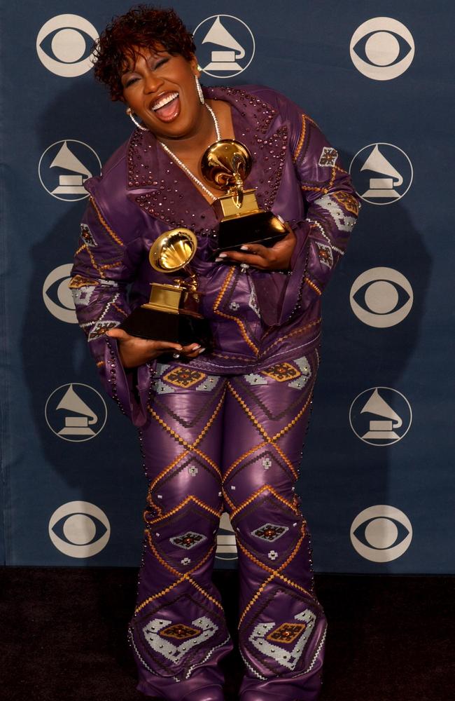 Missy Elliott gettin’ her freak on in 2002. Picture: Vince Bucci/Getty Images