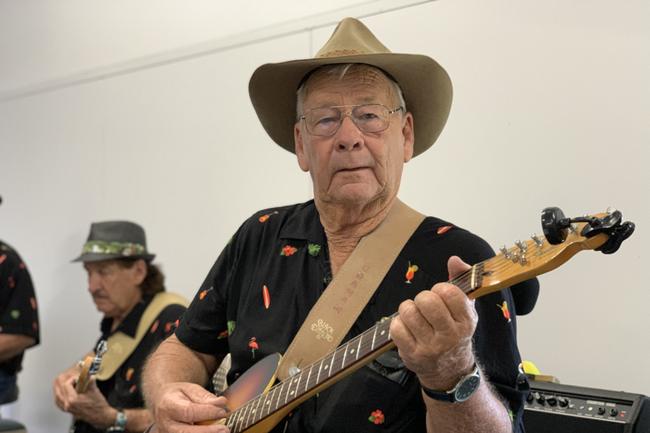 Sarina Country Music Association president Graham Day plays the guitar at the Sarina Country Music Family Afternoon. Picture: Duncan Evans