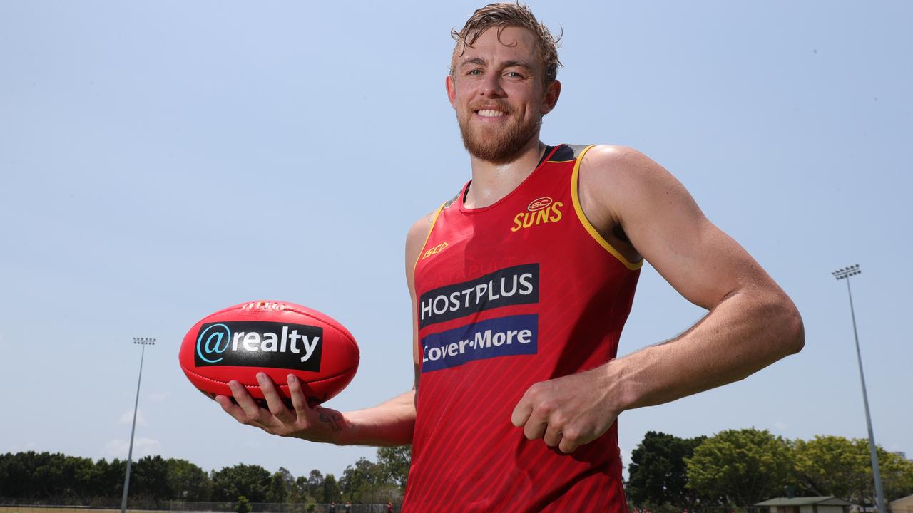 Hugh Greenwood is a contested footy beast. Picture: Glenn Hampson