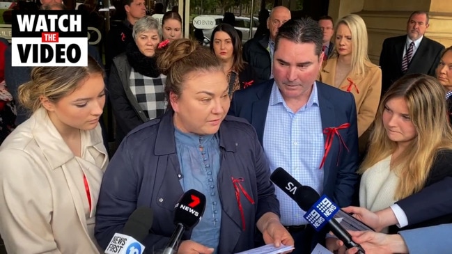 Sophia Naismith's family speaks outside court