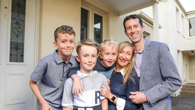 Hamish Keenan and his family. Picture: Tim Carrafa