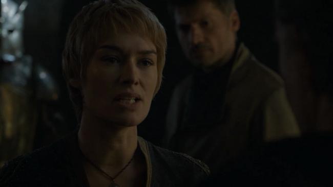 Cersei can’t contain her excitement.