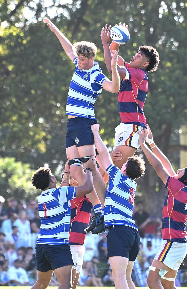 GPS first XV rugby grand final, Nudgee College Vs BSHS. Saturday September 7, 2024. Picture, John Gass