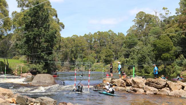 Tasmanian Canoe Club at Forth where 2025 canoe slalom national age championships are being held January 3-5 2025. Picture: Elise Kaine