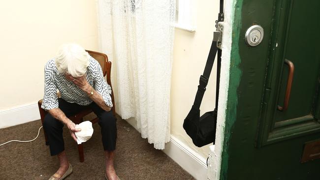 Flo Seckold was forced to leave her home in Argyle Street, Millers Point. Picture: John Appleyard