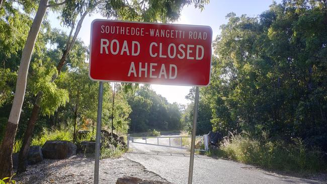 Southedge Wangetti Rd known locally as Quaid Rd gained planning permission in 1983 but was never gazetted as public road. Picture: Peter Carruthers