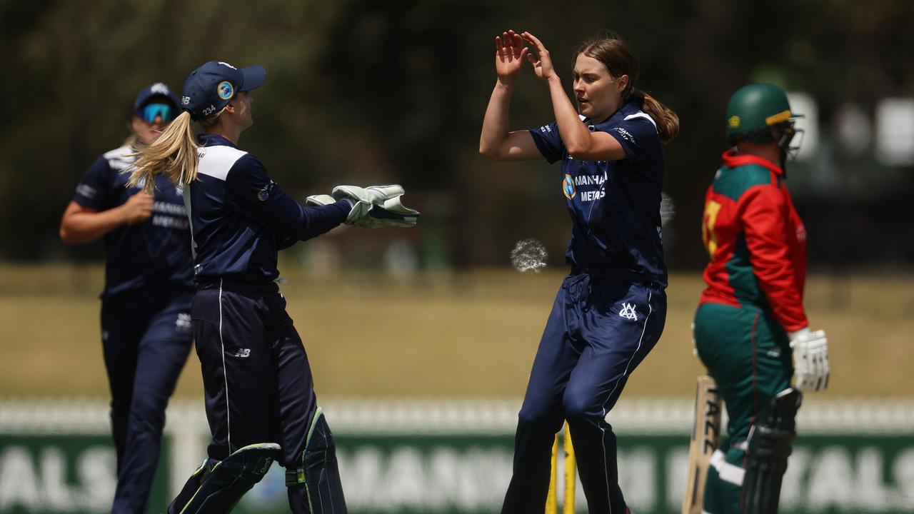 Tayla Vlaeminck made a successful return for Victoria in the WNCL. Picture: Daniel Pockett/Getty Images