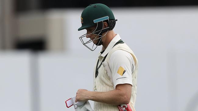 Australia was bowled out for 85 on Saturday in Hobart.