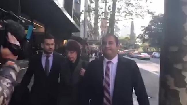  Eman Sharobeem leaves the ICAC on the final day of her corruption inquiry