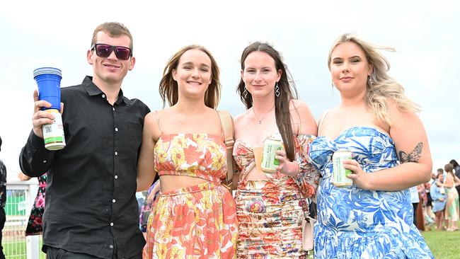 Nathan Beaumont, Abby Lewis, Michellie Beaumont and Taylah Daly at the Cairns Cup on Saturday. Photo by Emily Barker