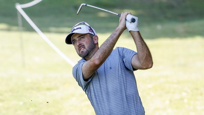 Rhein Gibson is in the Guiness World Records for the lowest round score ever. Picture: AAP Image/Tim Marsden