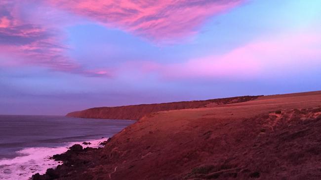 A glorious sunset, captured from Kings Beach Retreats.