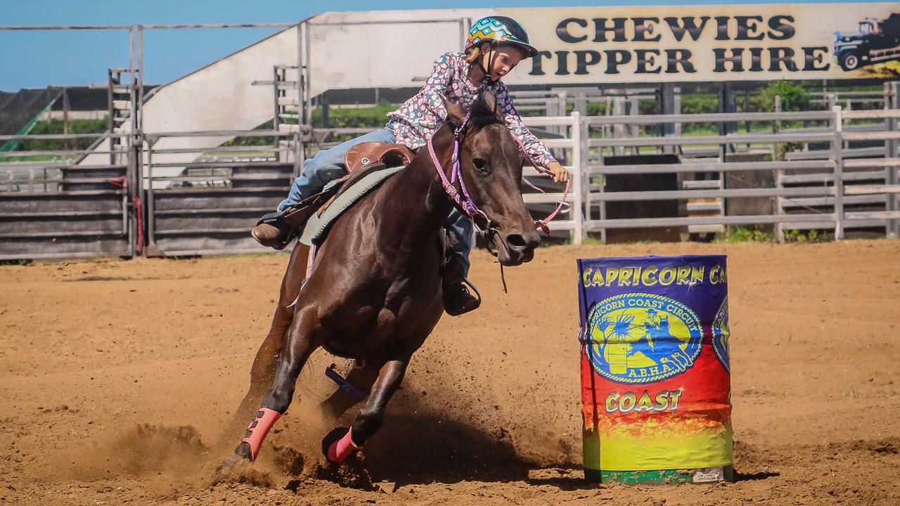 Five hundred riders will saddle up for the Australian Barrel Horse Association State Championships this weekend at CQLX in Gracemere. Photo: JEM Photography