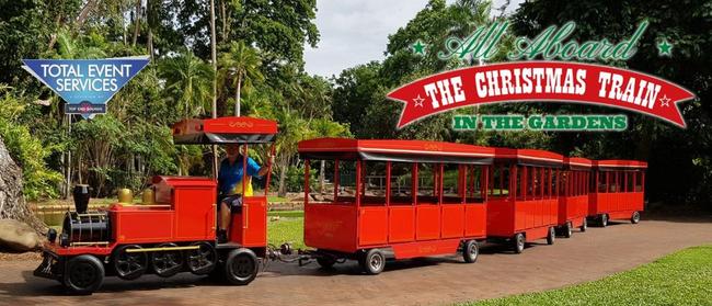 The train in an image from The Magical Christmas Train in The Gardens website. Picture: Supplied