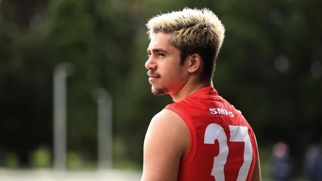 Elijah Taylor has been stood down by the Sydney Swans Picture. Phil Hillyard