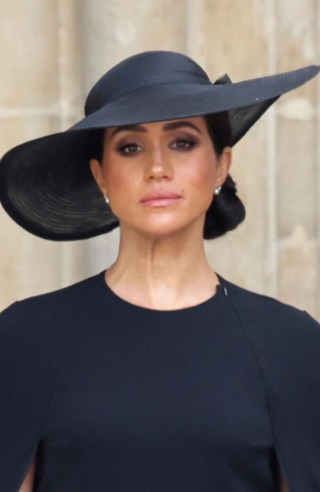 Meghan, Duchess of Sussex during The State Funeral Of Queen Elizabeth in September. Picture: Chris Jackson/Getty Images