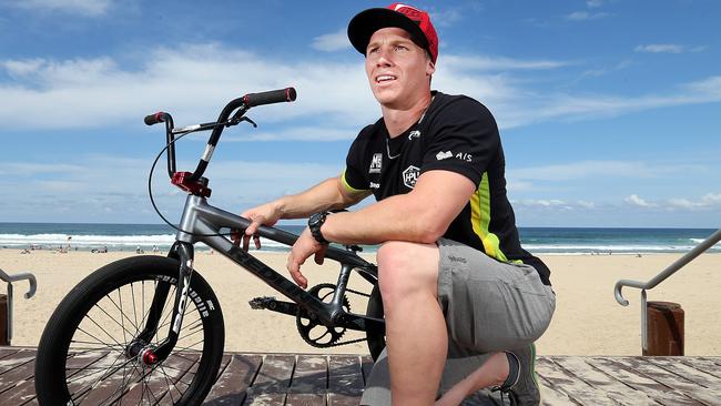 BMX rider Sam Willoughby before his injury. Picture: Richard Gosling