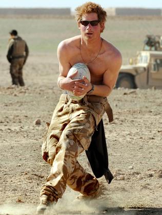 prince harry spare heir throne copes turn british war he life afghanistan province rugby practices helmand desert skills break 2008