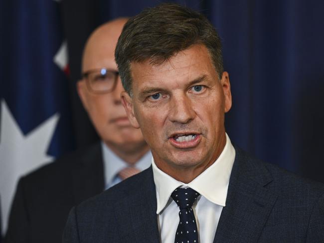 CANBERRA, AUSTRALIA, NewsWire Photos. FEBRUARY 6, 2024: The Leader of the Opposition Peter Dutton, Shadow Treasurer Angus Taylor and Senator Jane Hume hold a press conference at Parliament House in Canberra. Picture: NCA NewsWire / Martin Ollman