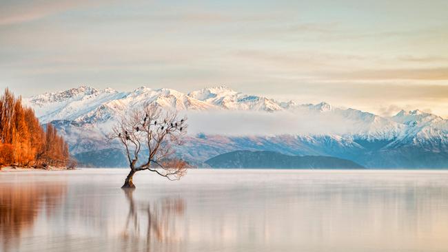 Winter at Lake Wanaka, Otago.