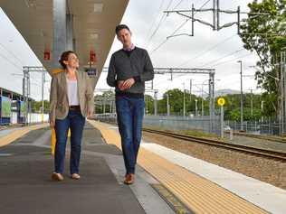 BUDGET: Deputy Premier and Treasurer Jackie Trad and Minister for Transport and Main Roads Mark Bailey. Picture: John McCutcheon