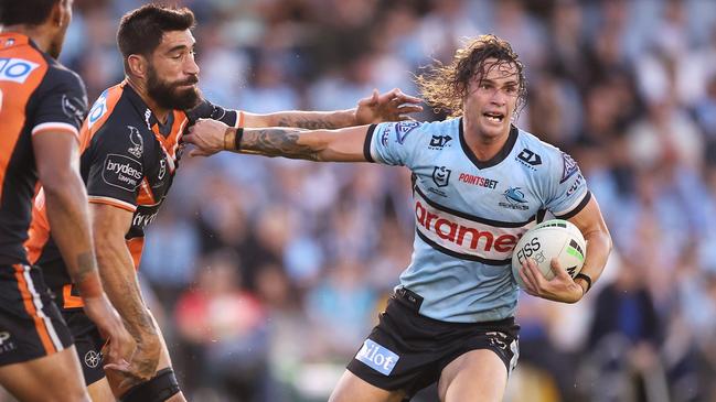 Nicho Hynes has made a big impact at the Sharks this season. Picture: Mark Kolbe/Getty Images