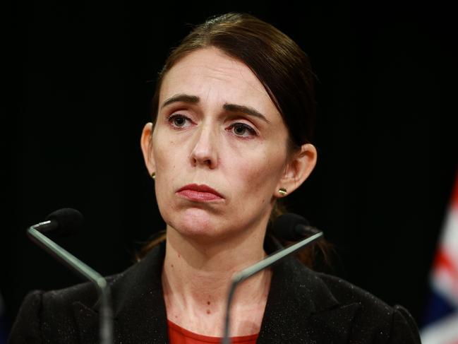 Prime Minister Jacinda Ardern during a press conference at parliament in Wellington, New Zealand. Picture: Getty