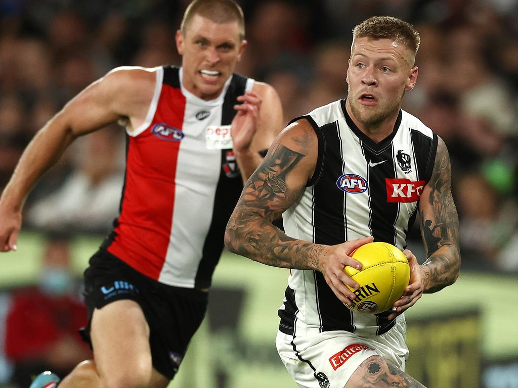 Grant Thomas believes the Saints should get themselves in the race for Jordan De Goey. Picture: Michael Klein