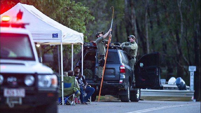 Search day two for croc attack victim