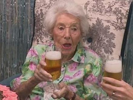 Bridget Grocke has revealed the beer she drinks that keeps her young. Picture: 9News