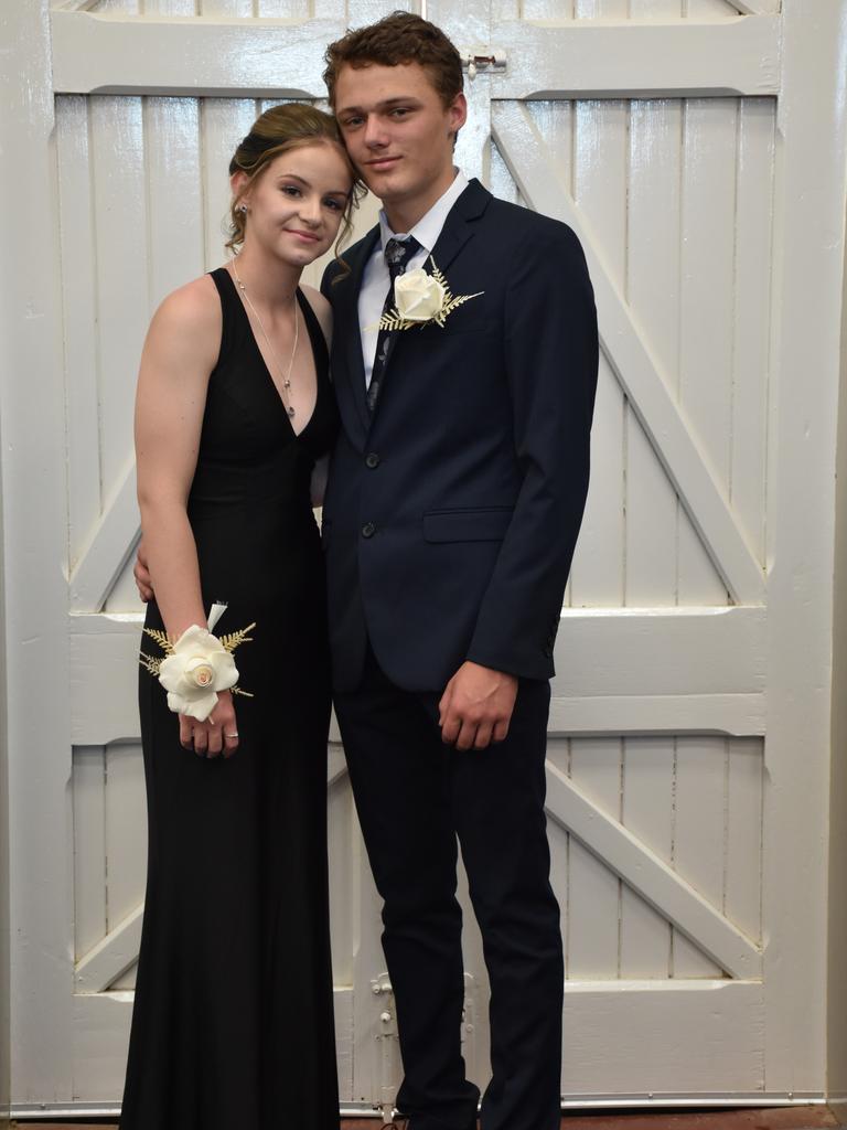 Hayden Grassens and Declan Osborn at the Assumption College formal.