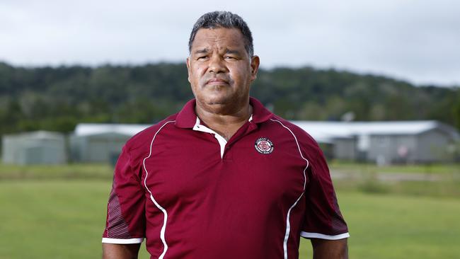 Lockhart River Mayor Wayne Butcher at Lockhart River airport, a small Indigenous town north of Cairns on Cape York in Far North Queensland. Picture: Brendan Radke