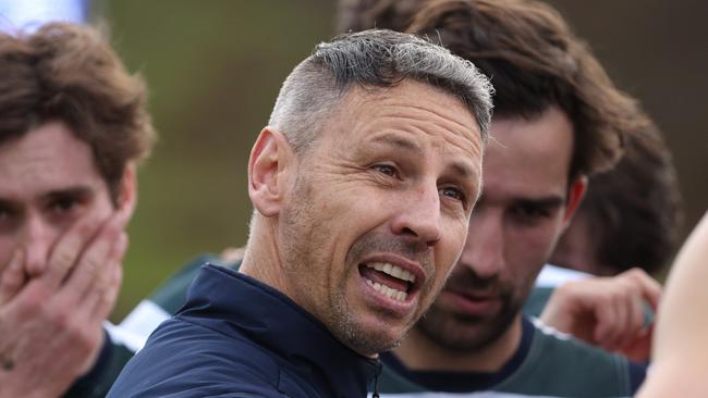 Co-coach of Old Geelong Nathan Brown. Photo: Hamish Blair