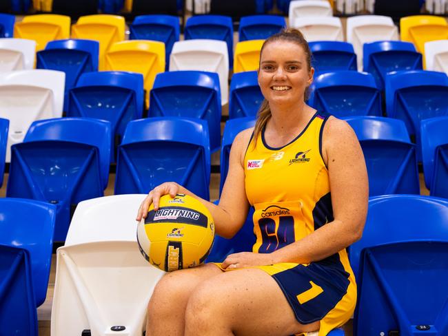 Steph Fretwell (nee Wood) has been named as the captain for the Sunshine Coast Lightning Super Netball team for the third consecutive year. Photo supplied: Sunshine Coast Lightning