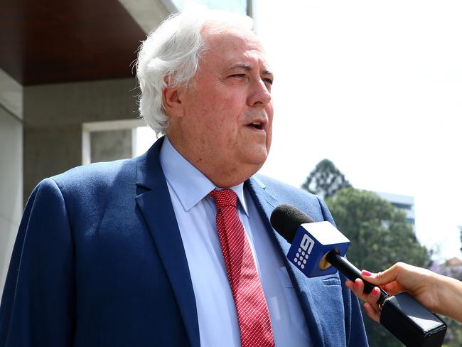 Clive Palmer arrives at Brisbane Supreme Courts. Photographer: Liam Kidston