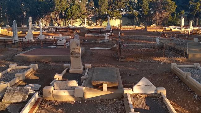 Grave sites at the North Brighton Cemetery. Picture: Supplied