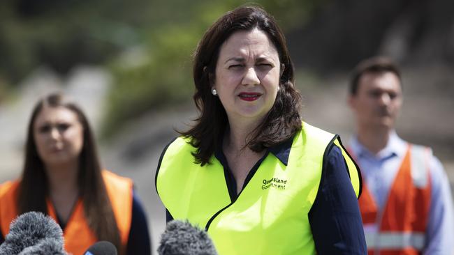 Queensland Premier Annastacia Palaszczuk in Burleigh Heads. Picture: Attila Csaszar