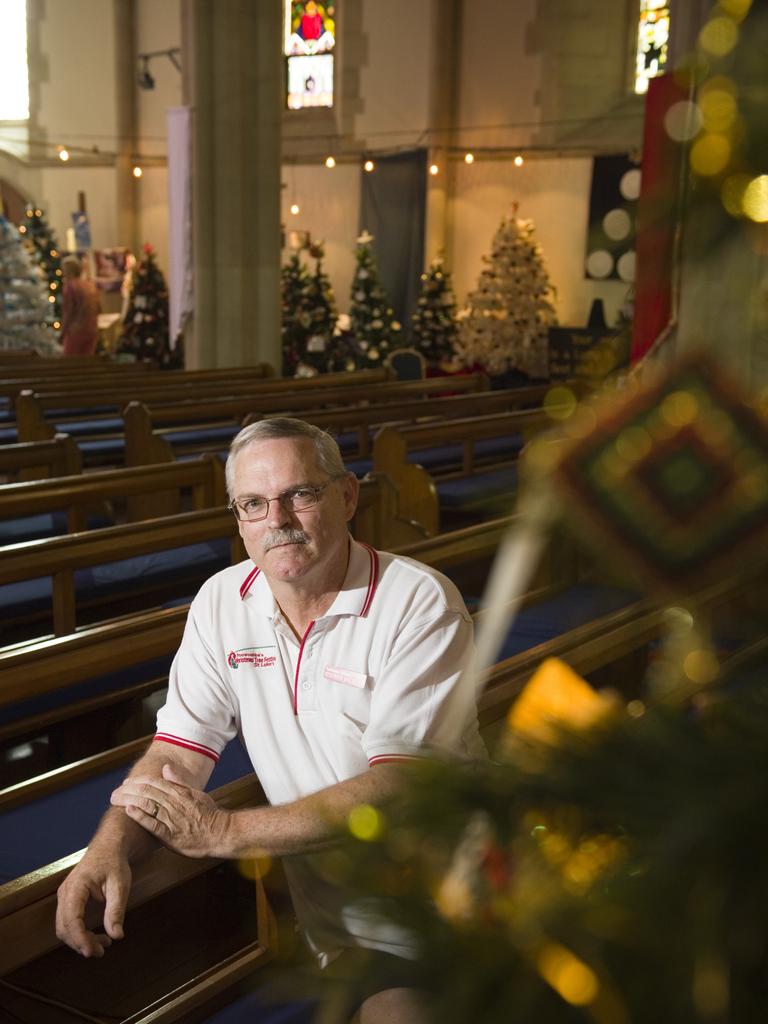 Toowoomba Christmas Tree Festival organiser Stephen Buckley says this will be the last year the festival is held in its current format, Monday, December 10, 2012. Photo Kevin Farmer / The Chronicle