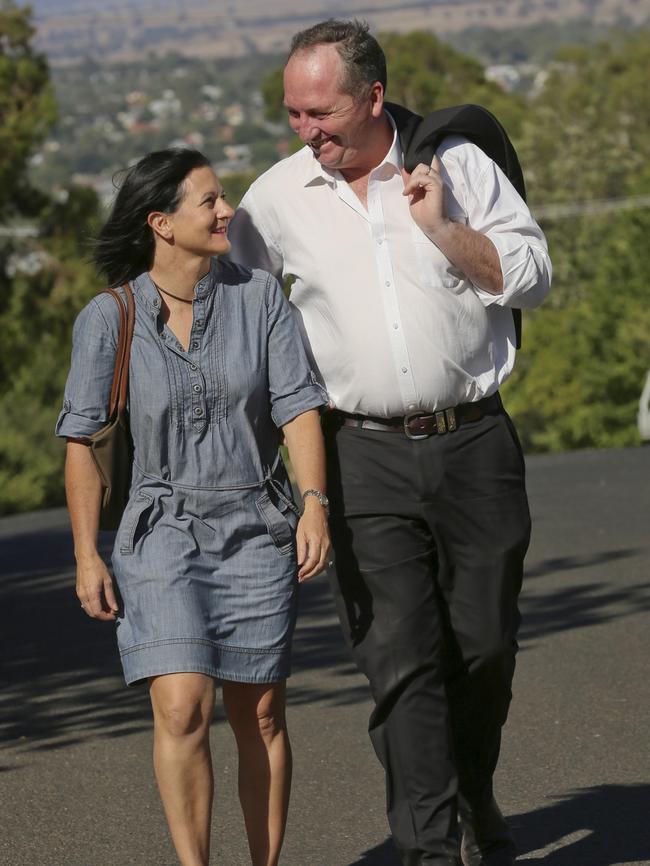 The couple at home in happier times. Picture: Supplied