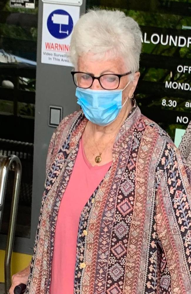 Elaine Joan McGregor outside Caloundra Magistrates Court.