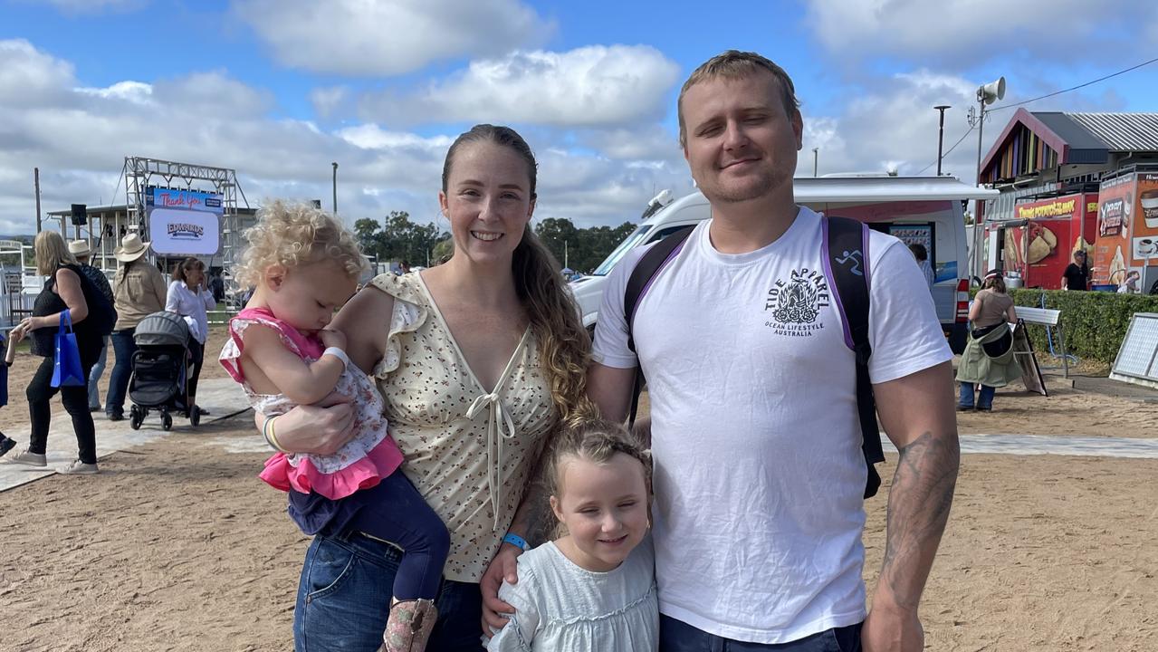 L-R: Chelsea, Thomas and co at the Gympie Show 2025.