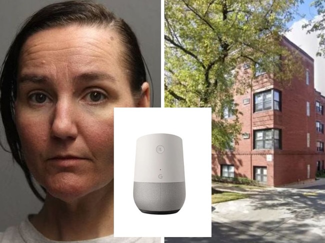 A woman ordered her Google Home to play music while she was being arrested for murder. Picture:Supplied