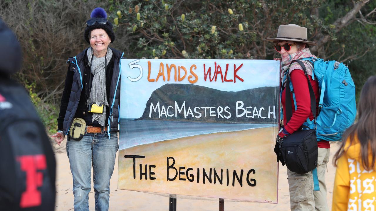 The annual 5 Lands walk from MacMasters Beach Saturday 22nd June 2019. Picture: Sue Graham