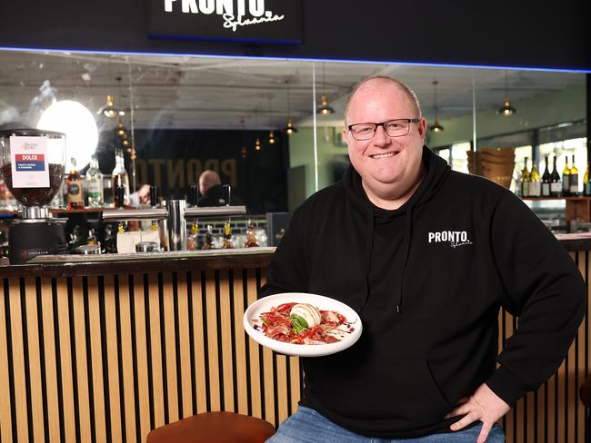 2GB broadcaster Mark Levy at his restaurant Pronto in Sylvania. Picture: Rohan Kelly