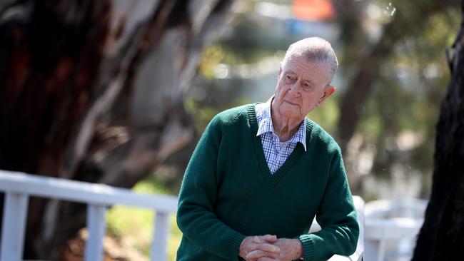 Former Victorian Police Detective Denis Ryan in Mildura where sexual abuse took place when he was investigating in the 1970s. Picture: David Geraghty.