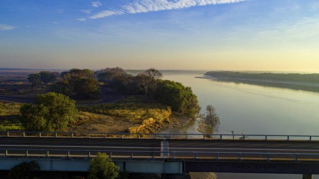 Sun rises over East Alligator River in Kakadu. Picture: KERI MEGELUS