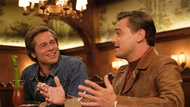 Pitt and Leonardo DiCaprio in Once Upon a Time … in Hollywood.