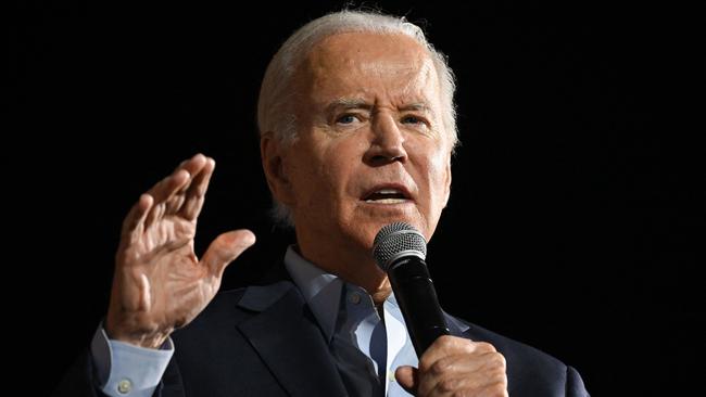 US President Joe Biden risks further alienating himself from the American public if he continues pushing illegitimate rhetoric. Picture: AFP