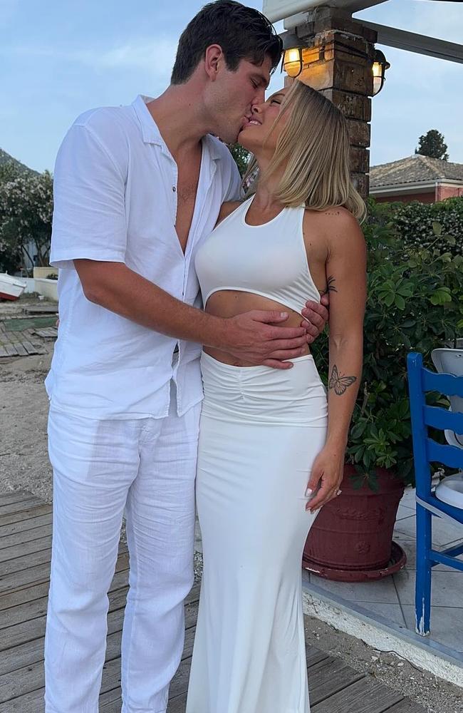 Tammy Hembrow and Matt Zukowski announced their engagement in December. Picture: Instagram